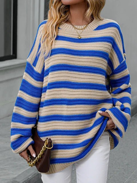Linea Women's Striped Knit Sweater - Aries x Rose