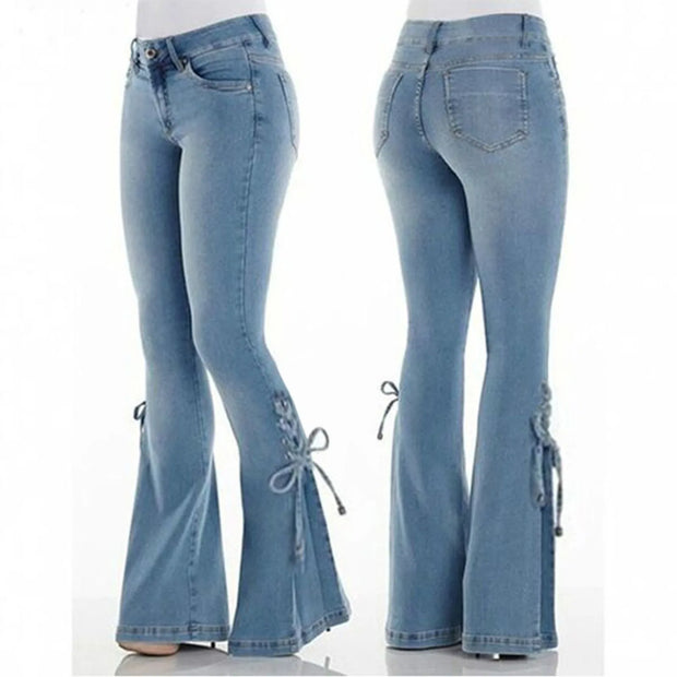 Zayden Lace-Up Bell Bottoms