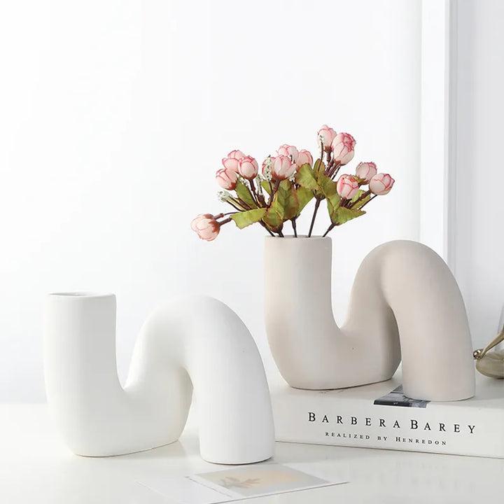 Modern Ceramic Abstract Vase