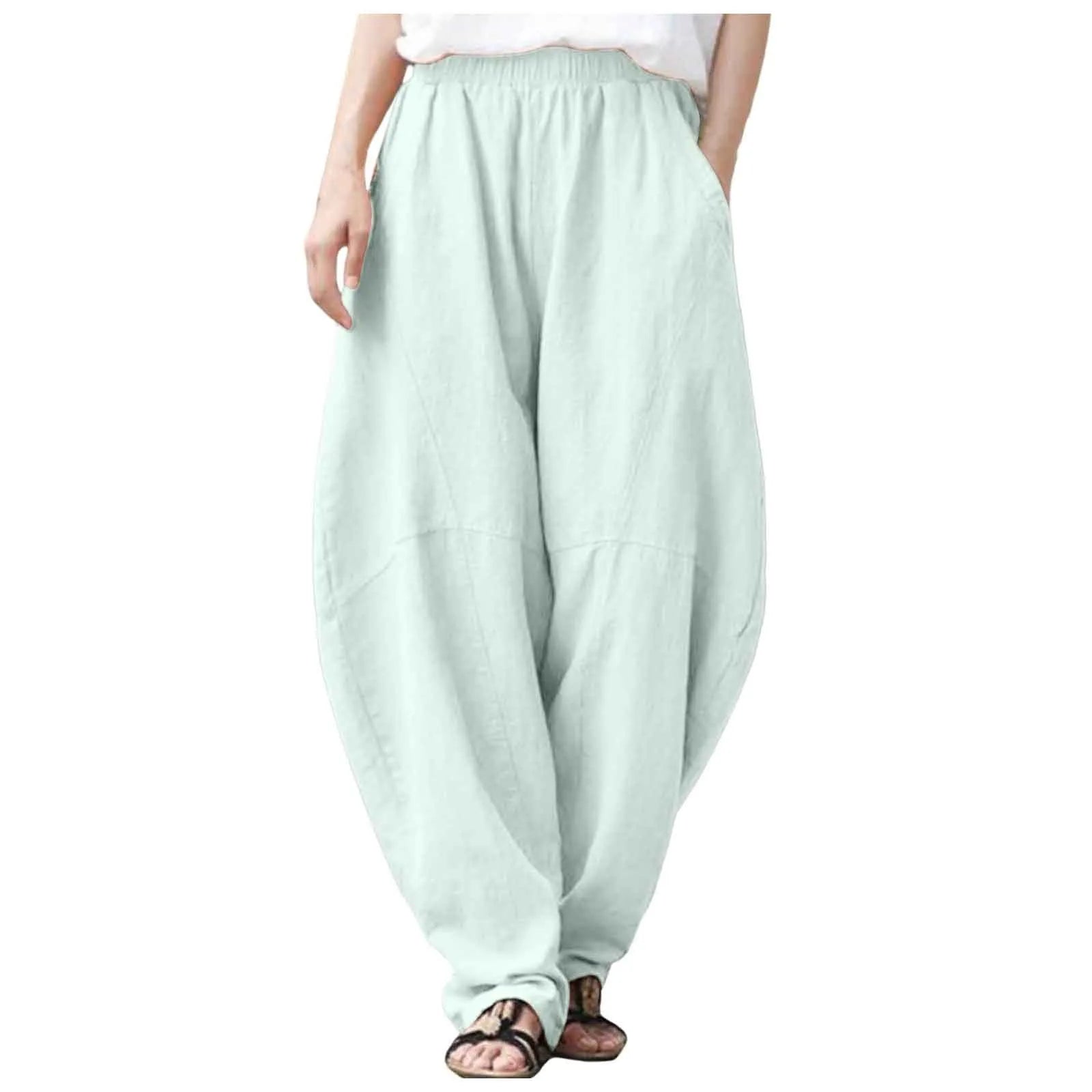 Eloria Linen Harem Pants - Aries x Rose