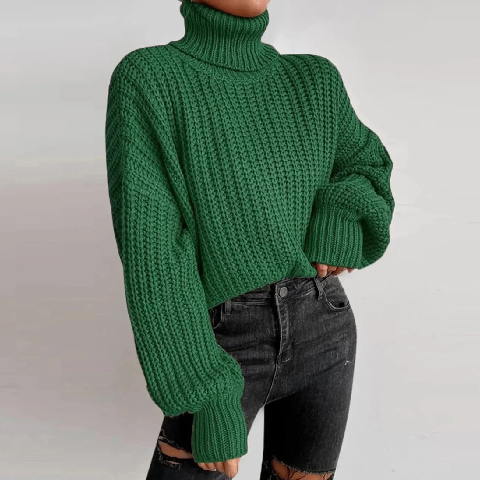 Women's Oversized Knitted Sweater - Aries x Rose