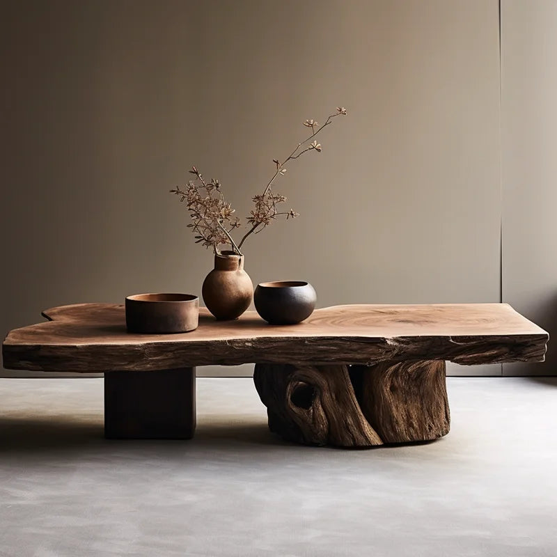 Aesthetic Wood Coffee Table Antique Designer Modern Living Room Decoration Coffee Table Unique Service Meubles Home Furniture