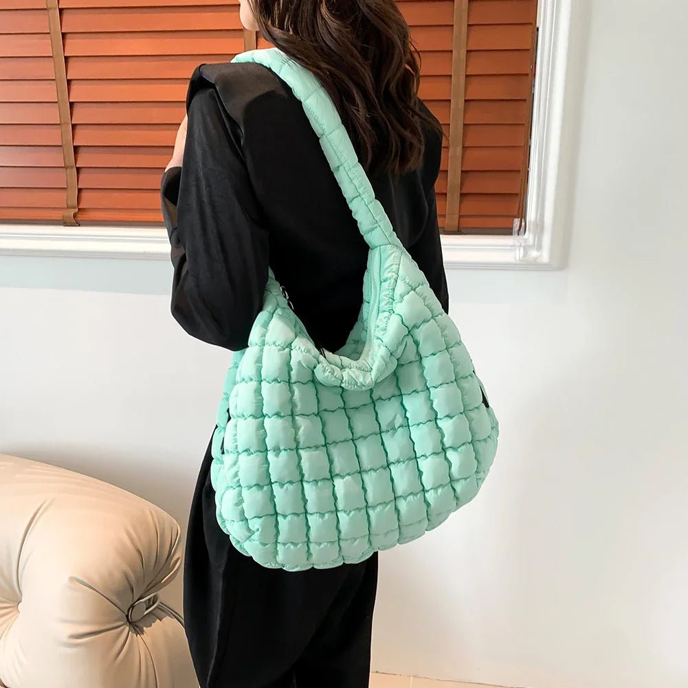 Quilvia Puffer Shoulder Bag - Aries x Rose