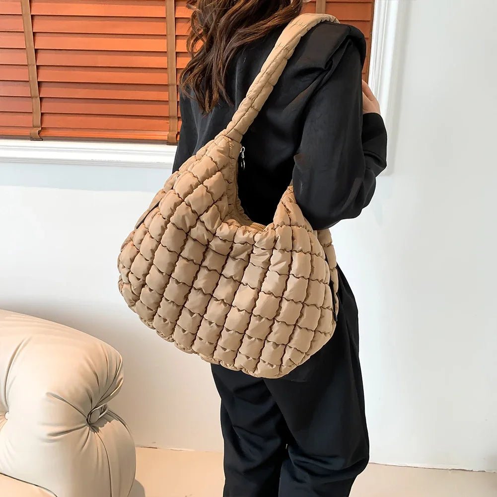 Quilvia Puffer Shoulder Bag - Aries x Rose