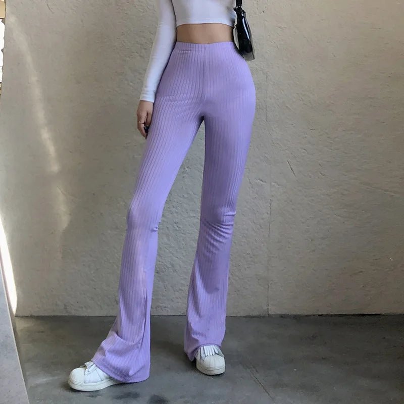 Novara High - Waist Bell Bottoms - Aries x Rose