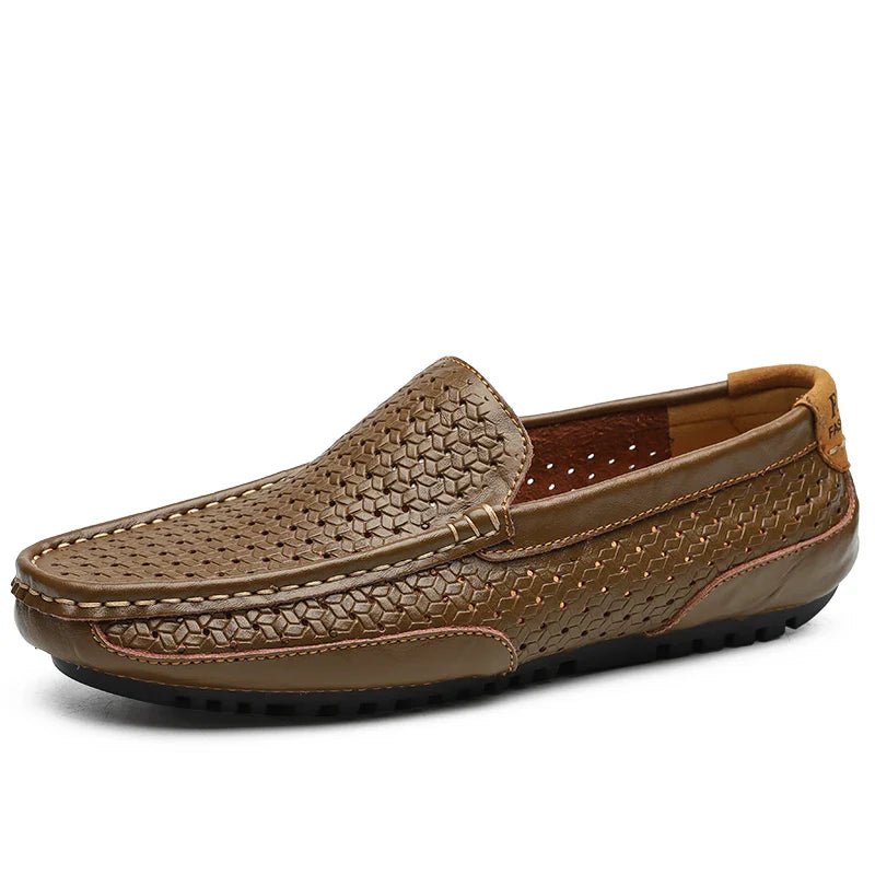 Lucio Fontana Genuine Leather Loafers - Aries x Rose