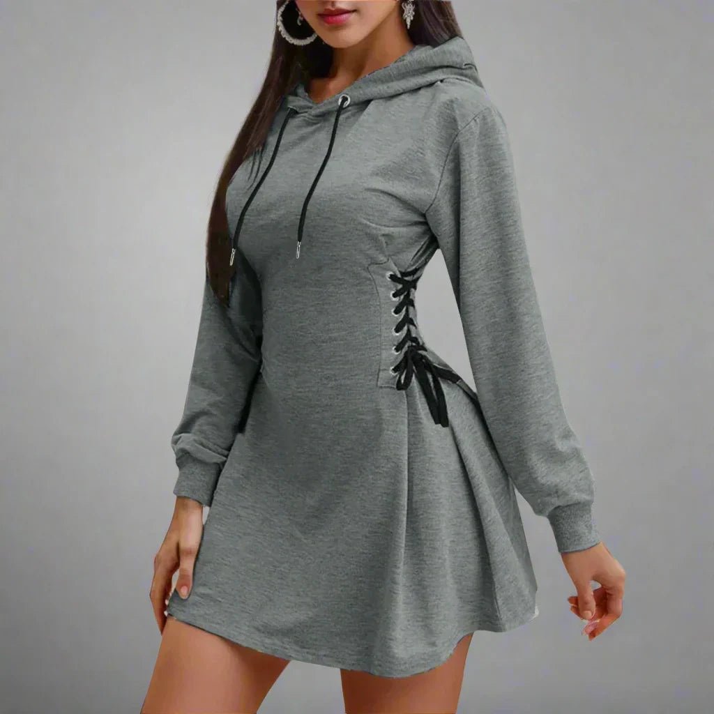 Lacevia Hoodie Dress - Aries x Rose
