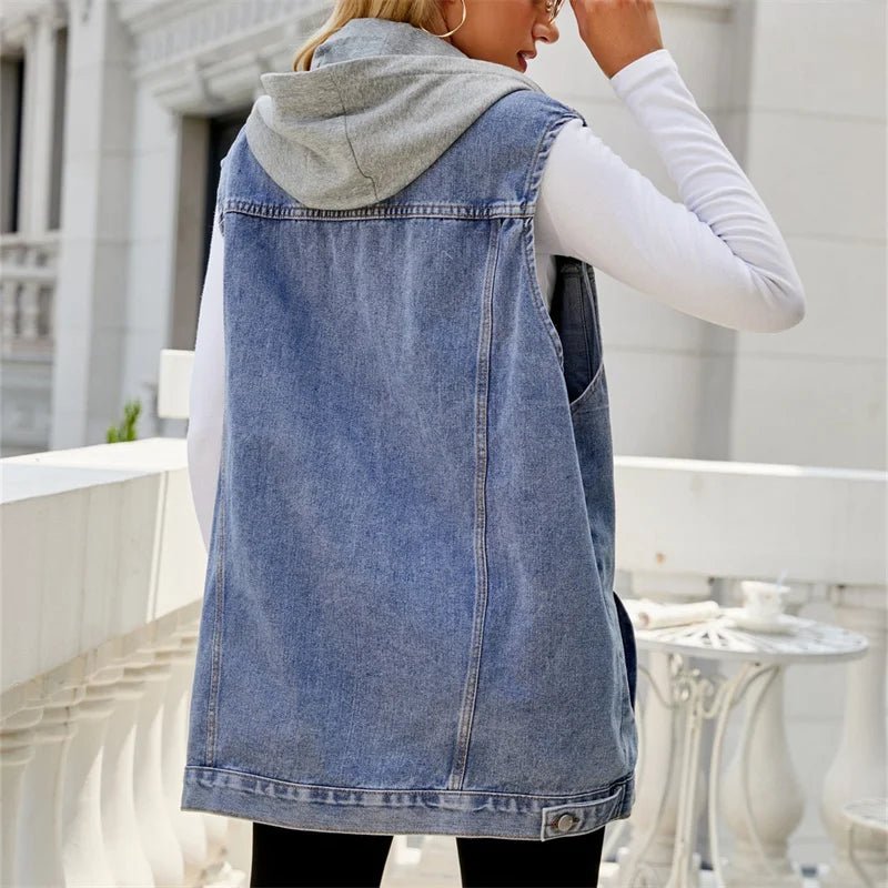 VantaVogue Denim Vest - Aries x Rose