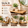 Natural Wooden Riser Tray