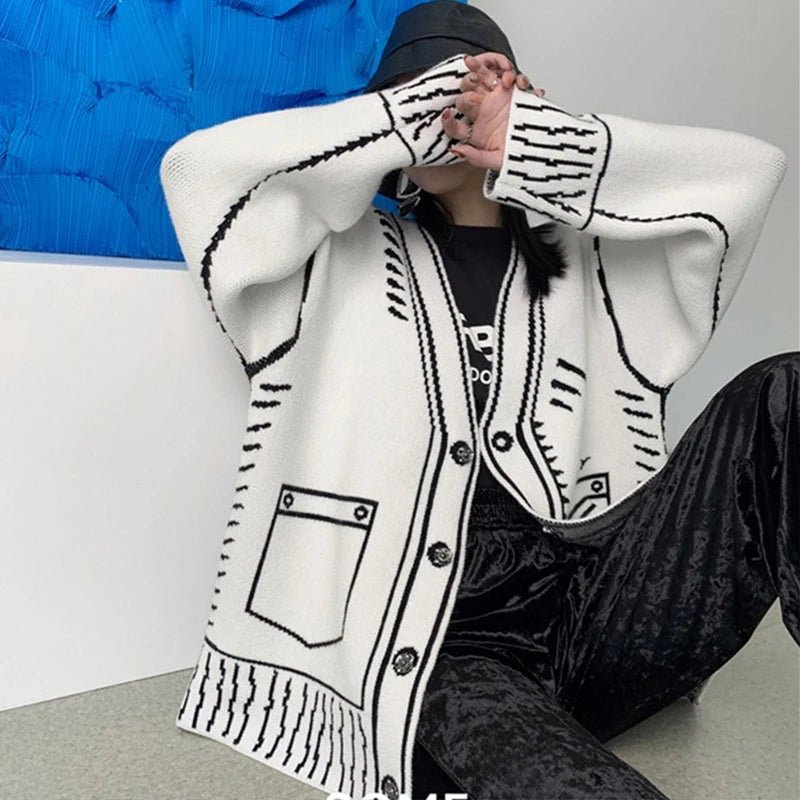Canvas Premium Cardigan - Aries x Rose