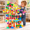 Glow in the Dark Marble Run Building Set | 236-Piece STEM Construction Toy with Motorized Elevator
