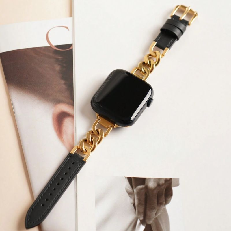 Cadenza Leather Apple Watch Band - Aries x Rose