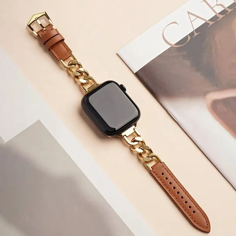 Cadenza Leather Apple Watch Band - Aries x Rose