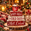 Christmas Hot Cocoa Wooden Tabletop Sign