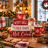 Christmas Hot Cocoa Wooden Tabletop Sign