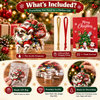 Santa Riding Dog Christmas Ornament