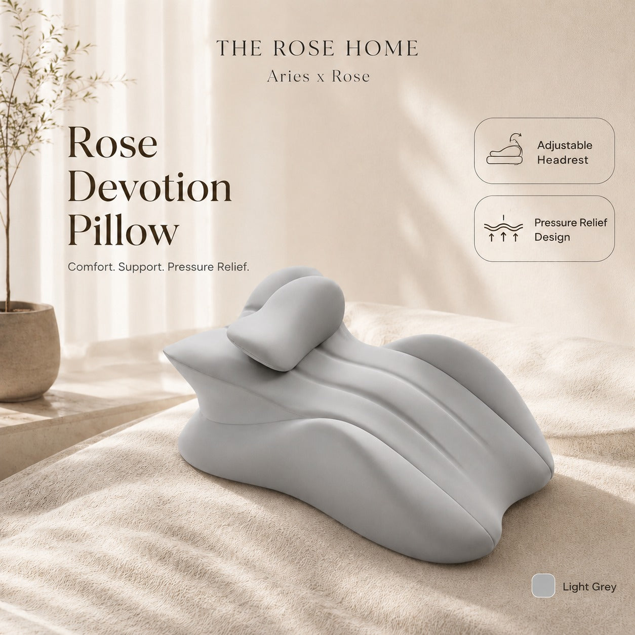 Rose Devotion Pillow