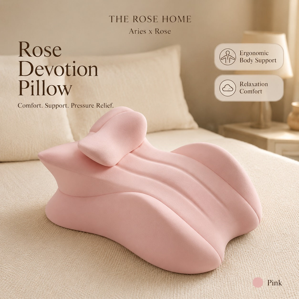 Rose Devotion Pillow