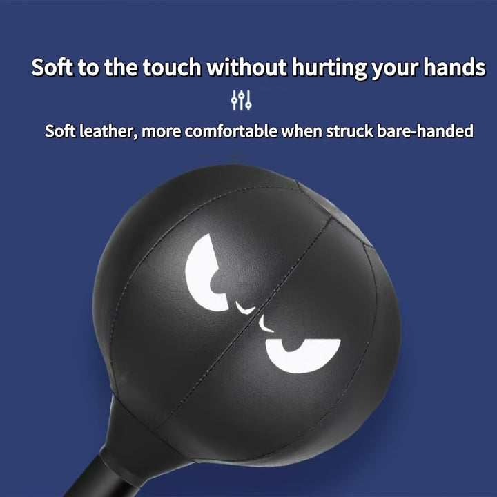 GMMLAIJH Portable Speed Ball for Boxing Training, Elite Anger Bags for Advanced And Aspiring Boxers, Relax And Skill Enhancement, Durable PVC Material with Desktop Design, Black