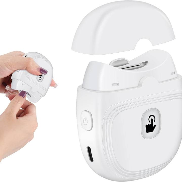 1pc Portable Automatic Electric Nail Clipper And Filer With LED Light, Compact Nail Trimmer Grinder For Home Use, Grooming Tool, Christmas And Thanksgiving Gifts