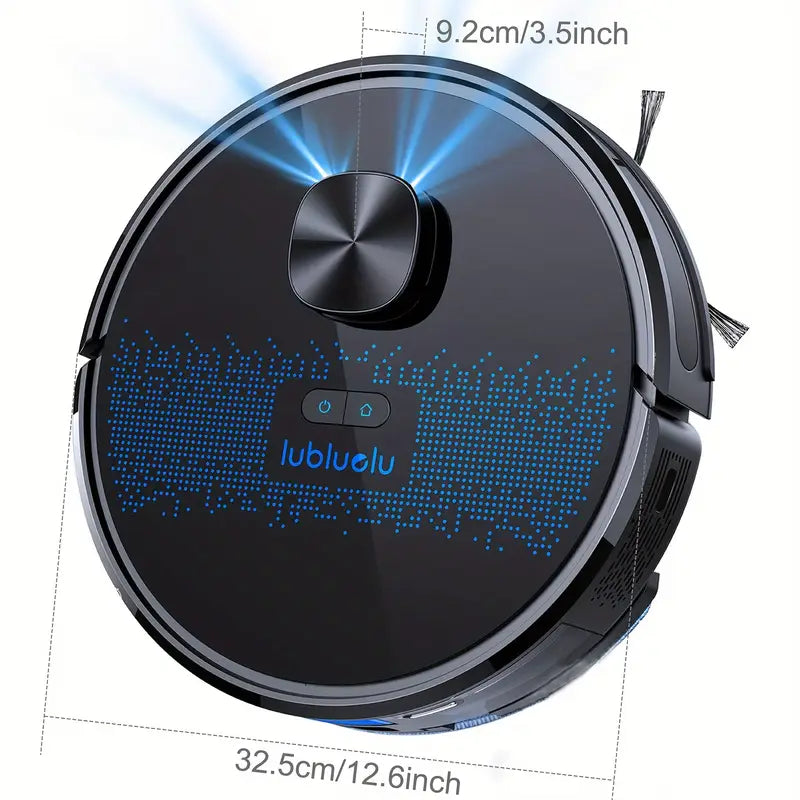 Lubluelu SL60D Robot Vacuum & Mop Combo, 4000Pa Strong Suction, Wi-Fi App Control, 150 Min Runtime, 10 No-Go Zones, Ideal for Pet Hair & Carpet Cleaning, Smart Laser Mapping, Voice Commands, Multi-Surface Floor Cleaning, Carpet Cleaning Robot | Sleek Robotic Design | Powerful Suction Vacuum, Lubluelu