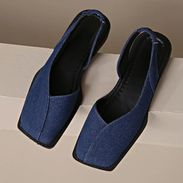 Mirabelle Square Toe Slip-Ons