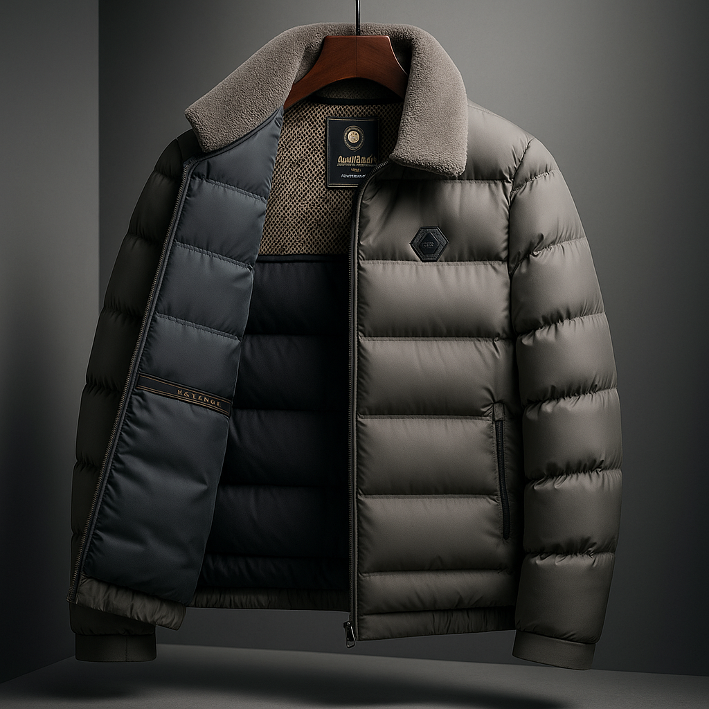 The Noir Shield Puffer Jacket