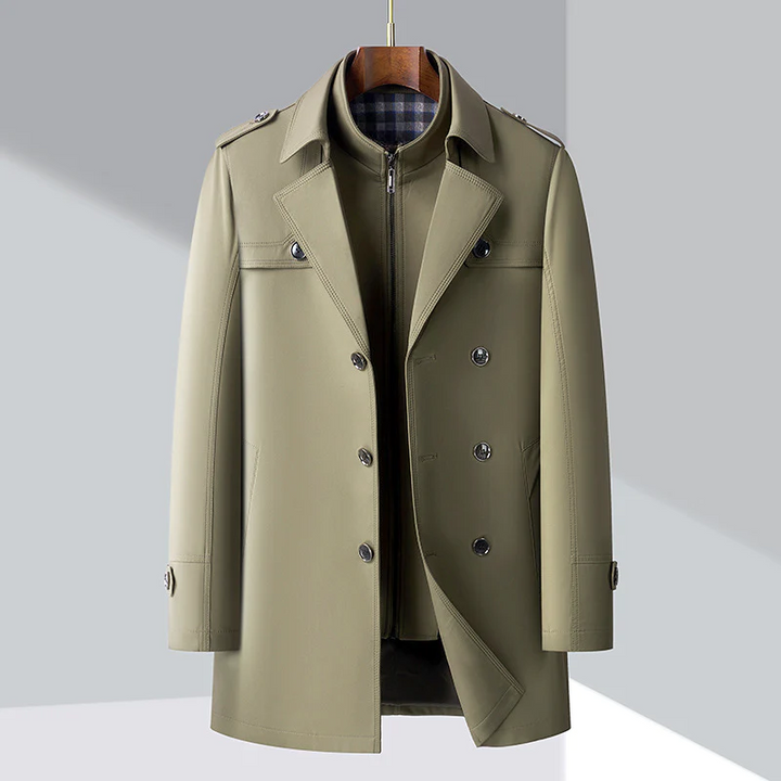 Brayden Men’s British Style Trench Coat