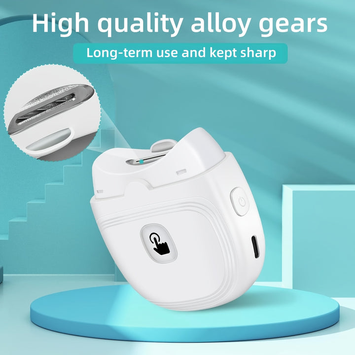 1pc Portable Automatic Electric Nail Clipper And Filer With LED Light, Compact Nail Trimmer Grinder For Home Use, Grooming Tool, Christmas And Thanksgiving Gifts