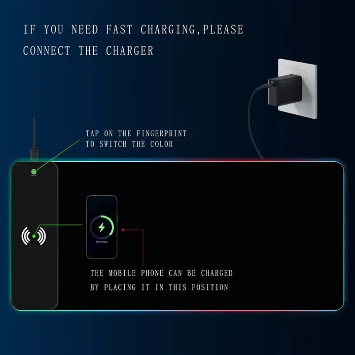 Glow Charge XL RGB Gaming Mouse Pad