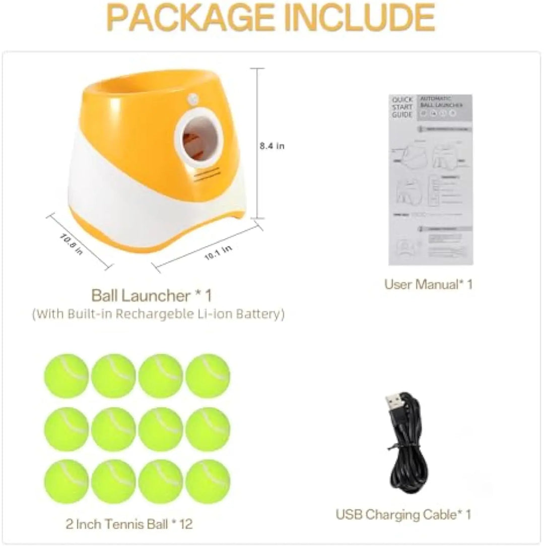 Close-up of FetchPro launcher with ball loading area
