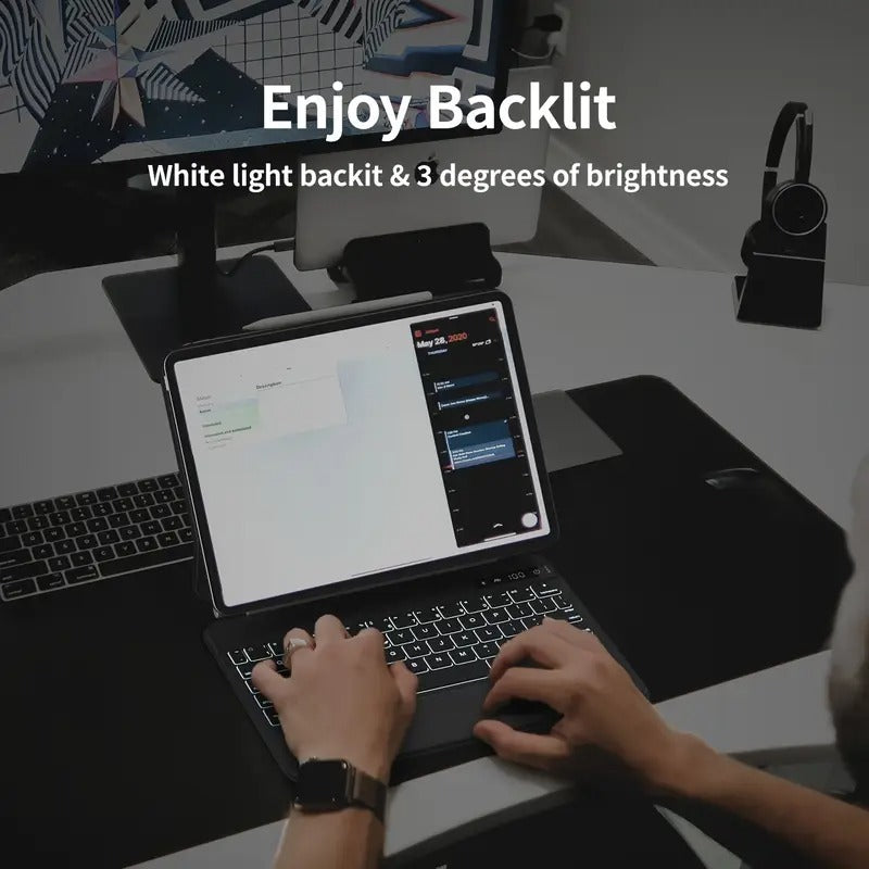 MagicLink™ Backlit Keyboard Case for iPad – Touchpad