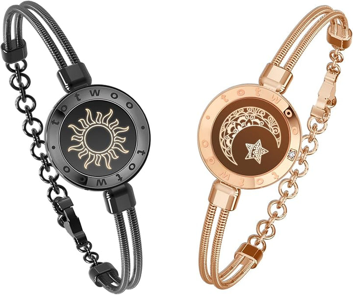 LuvSync Touch Bracelets pair for long-distance connection

