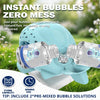 Rechargeable Bubble Machine for Kids | 360° Rotating Bubble Maker Toy