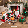 Christmas Plush Toys Set | 3-Piece Santa, Snowman & Moose Holiday Decorations