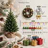Mini Christmas Tree for Dollhouse | 7.8-Inch Artificial Holiday Decoration