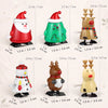 Christmas Wind-Up Jumping Toys | 6-Piece Festive Santa, Snowman & Reindeer Toy Set
