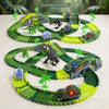 Dinosaur Race Track Set | 233-Piece Flexible Track Building Kit 🦖🏎️