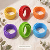Stretchy Sensory Fidget Slap Bracelets | 6-Pack Flexible Stress Relief Toys