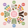 Kids Flower Garden Building Toy Set | 322-Piece DIY STEM Flower Construction Kit