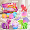 Unicorn Hatching Rainbow Eggs for Kids | 6-Pack Magic Grow in Water Surprise Toys