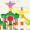 Glow in the Dark Marble Run Building Set | 236-Piece STEM Construction Toy with Motorized Elevator