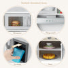Wooden Kids Play Kitchen Set | Pretend Cooking Kitchen with 18 Accessories