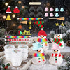 Christmas DIY Snowman Craft Kit | 12-Pack Modeling Clay Set ⛄🎄