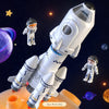 5-in-1 Space Rocket Toy for Kids | STEM Aerospace Playset with Astronauts & Projection Lamp