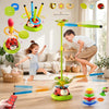 5-in-1 Musical Jumping Game for Kids | Interactive Rocket Launcher & Ring Toss Toy