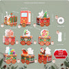 Christmas Advent Calendar Gift Boxes | 24-Piece DIY Mini Train Countdown Gift Box Set