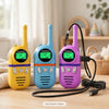 Kids Rechargeable Walkie Talkies | 3-Pack Long Range Two-Way Radios for Outdoor Adventures