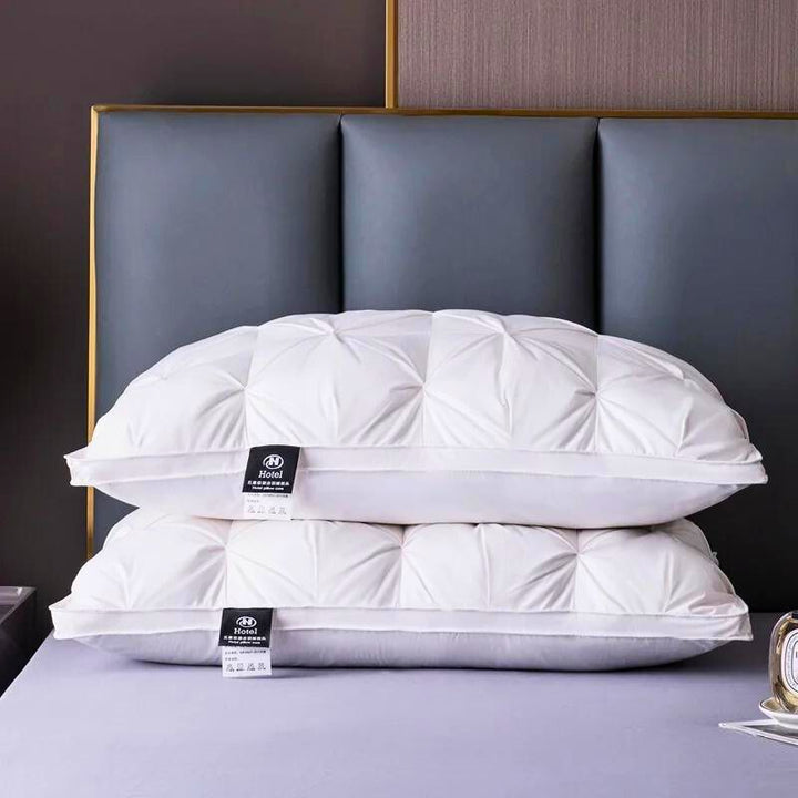 Goose down pillow with removable breathable pillowcase
