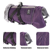 PawsGuard Waterproof Winter Jacket For Dogs With Harness